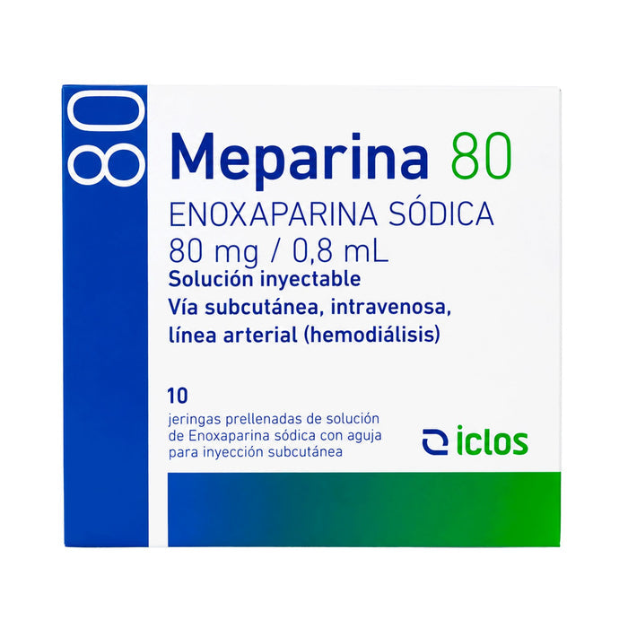 Meparina Enoxaparina 80Mg Sc X Jeringa Prellenada 0.8Ml