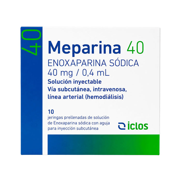 Meparina Enoxaparina Sodica 40Mg X Jeringa Prellenada 0.4Ml