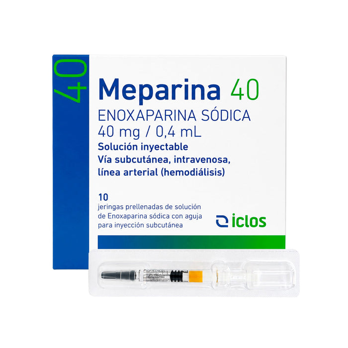 Meparina Enoxaparina Sodica 40Mg X Jeringa Prellenada 0.4Ml