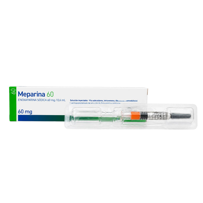 Meparina Enoxaparina Sodica 60Mg X Jeringa Prellenada 0.6Ml