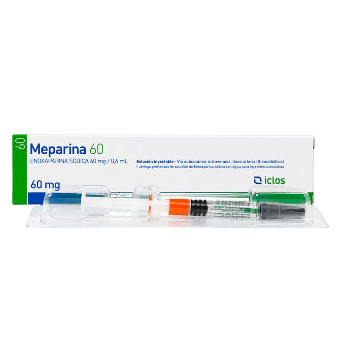 Meparina Enoxaparina Sodica 60Mg X Jeringa Prellenada 0.6Ml