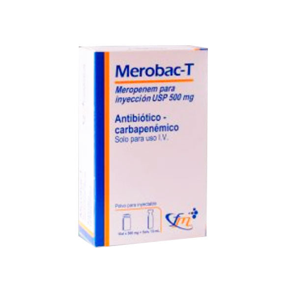 Merobac T Meropenen 500Mg Con Jeringa X Ampolla
