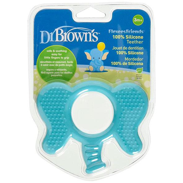 Mordedor Flexees Elefante Azul Dr Browns 3M+