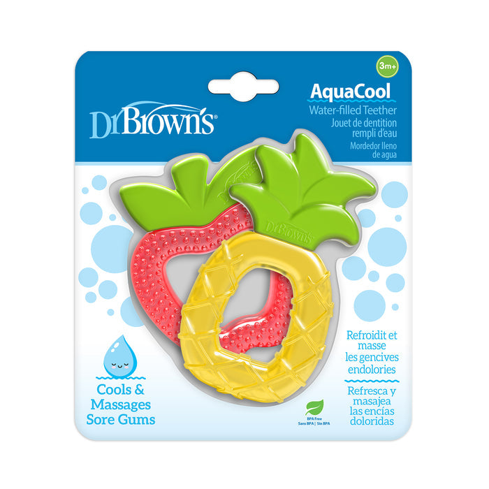 Mordedor Flexible Dr Browns Frutilla Piña X 2 Piezas