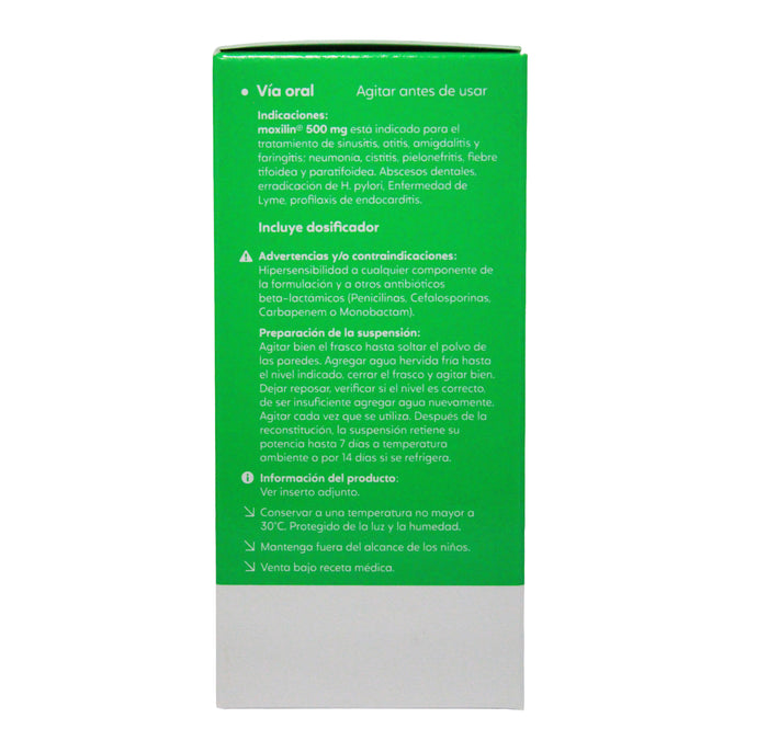 Moxilin Amoxicilina 500Mg 5Ml X 60Ml