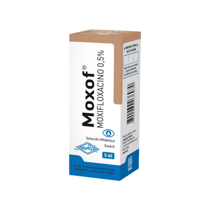 Moxof 0.5% Moxifloxacino Colirio X 5Ml