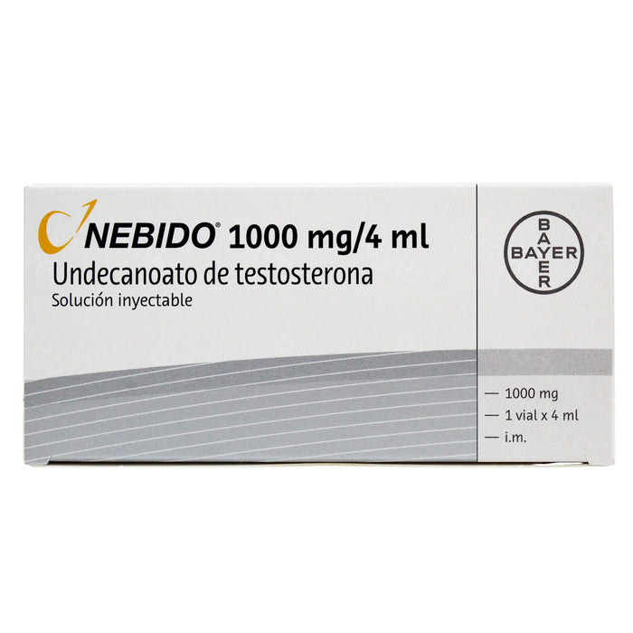 Nebido Undecanoato De Testosterona 1000Mg Y 4Ml X Ampolla