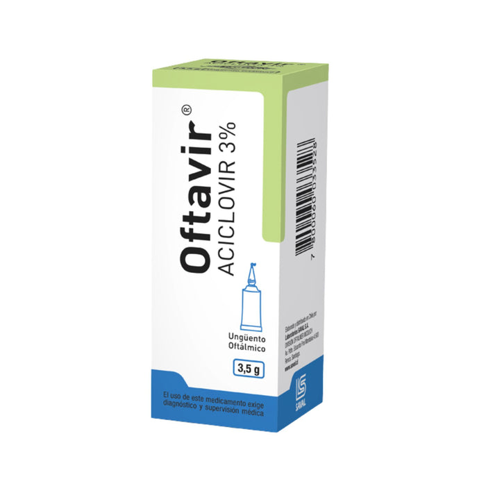 Oftavir 3% Aciclovir Ungüento Oftálmico X 3.5G