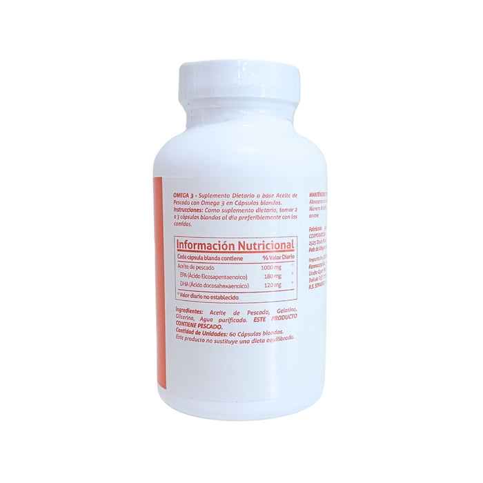 Omega 3 Farmacorp 1000Mg X 60 Cápsulas