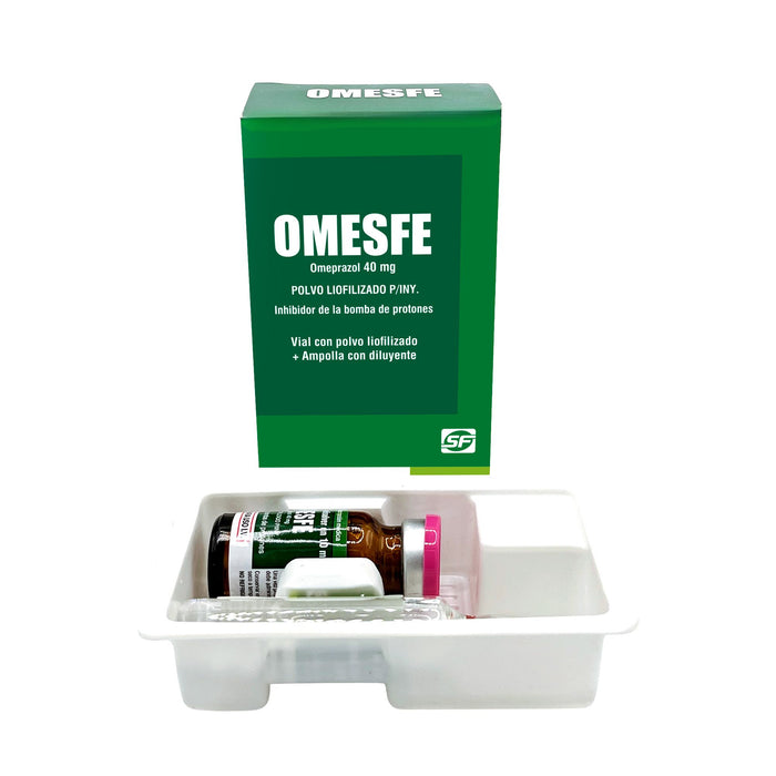 Omesfe 40Mg Intravenoso X 1 Ampolla /10Ml + Diluyente Omeprazol