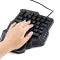 One-handed gaming keyboard - RGB backlit side view