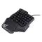 One-handed gaming keyboard - black back panel