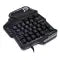 One-handed gaming keyboard - blue RGB glow