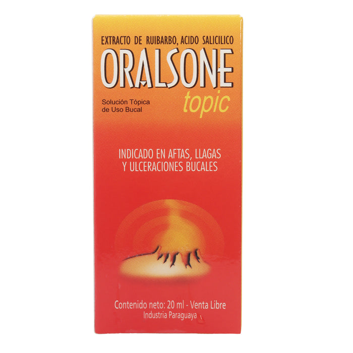Oralsone Sol Topica X 20Ml Ruibarbo Ac Salicilico