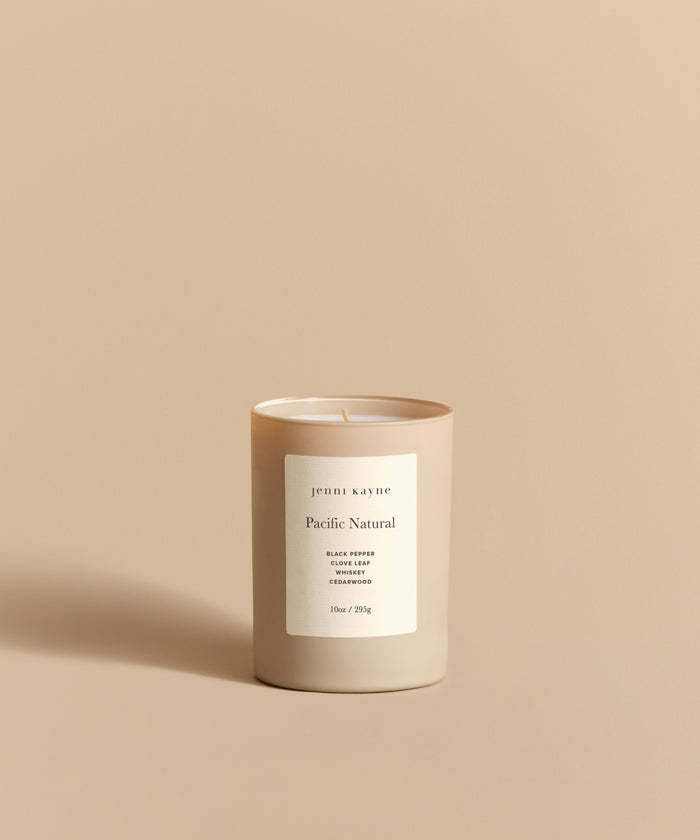 Pacific Natural Glass Candle