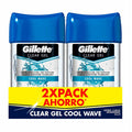 Pack de 2 geles antitranspirantes Gillette Coolwave de 82g.