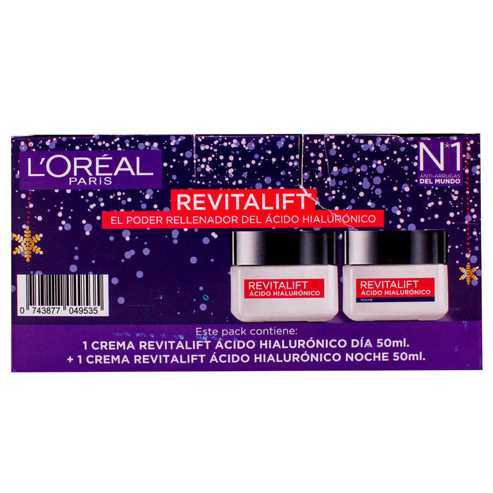 Pack Loreal Revitalift Ácido Hialurónico Día + Noche