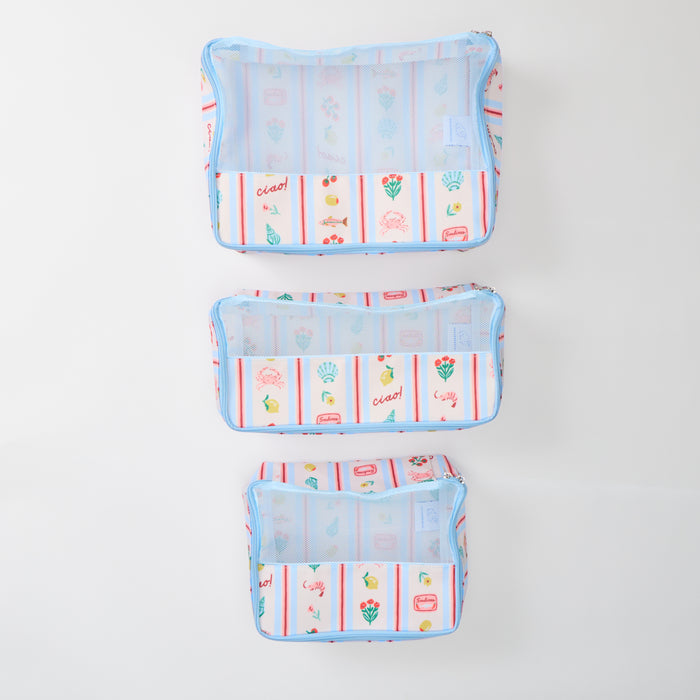 the packing cube bundle in Dolce Vita