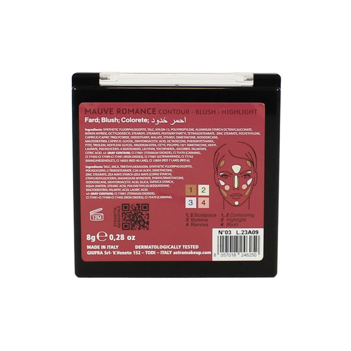 Paleta Astra The Romance Nro.03 Mauve X 8G