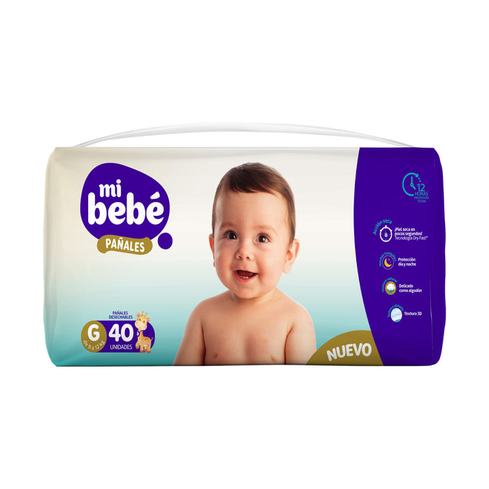 Pañal Mi Bebé Gx 40 Unidades