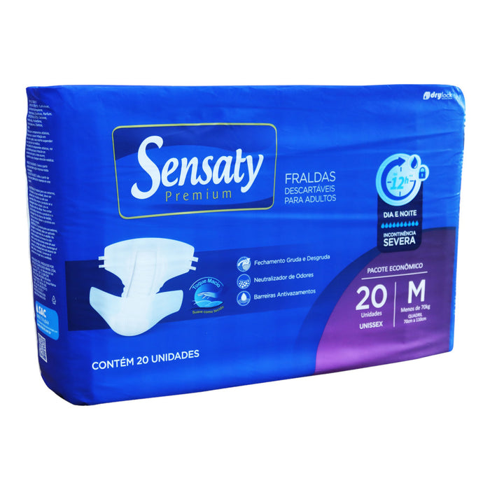 Pañal Para Adulto Sensaty Premium Tamaño M X 20 Unidades
