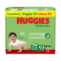 Pañales Active Sec Talla G Verde Huggies X 74 Unidades
