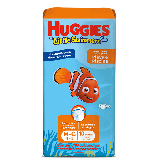 Pañales Little Swimmers Huggies Gl Para Playa Y Piscina X 10 Unidades