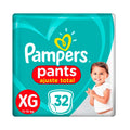 Pañales Pants Ajuste Total Pampers Talla Xg 11 A 15Kg X 32 Unidades