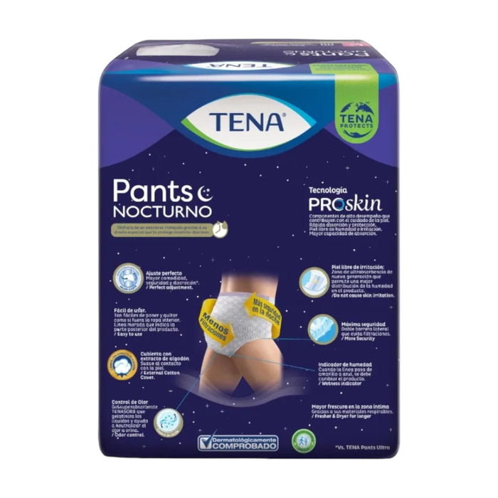 Pants Nocturnos Tena Ropa Intima L X 8 Unidades