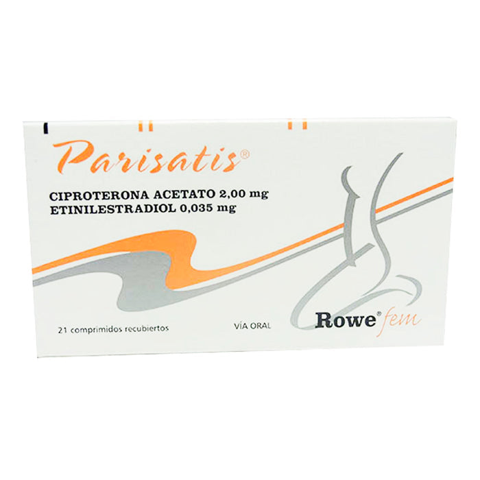 Parisatis Ciproterona Acetato 2Mg Y Etinil Estradiol 0.035Mg X 21 Comprimidos