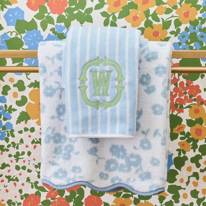 Patterned Scallop Bath Towel