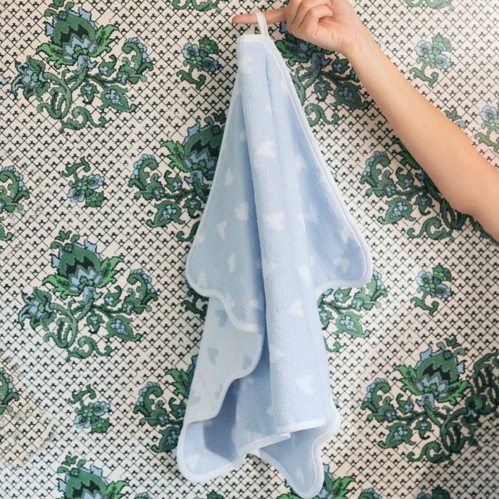 Patterned Scallop Hand Towels (pair)