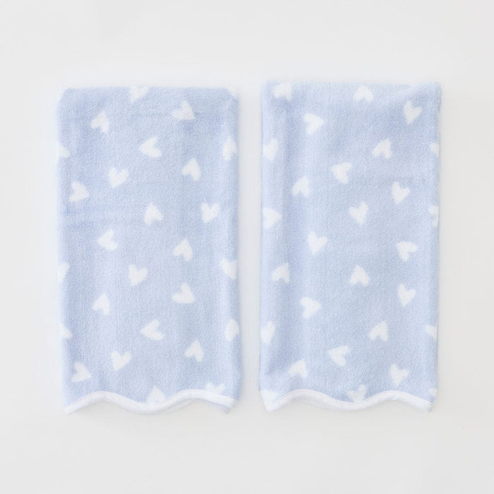 Patterned Scallop Hand Towels (pair)