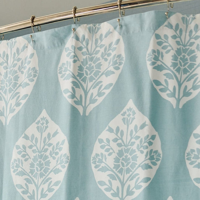 Patterned Scallop Shower Curtain