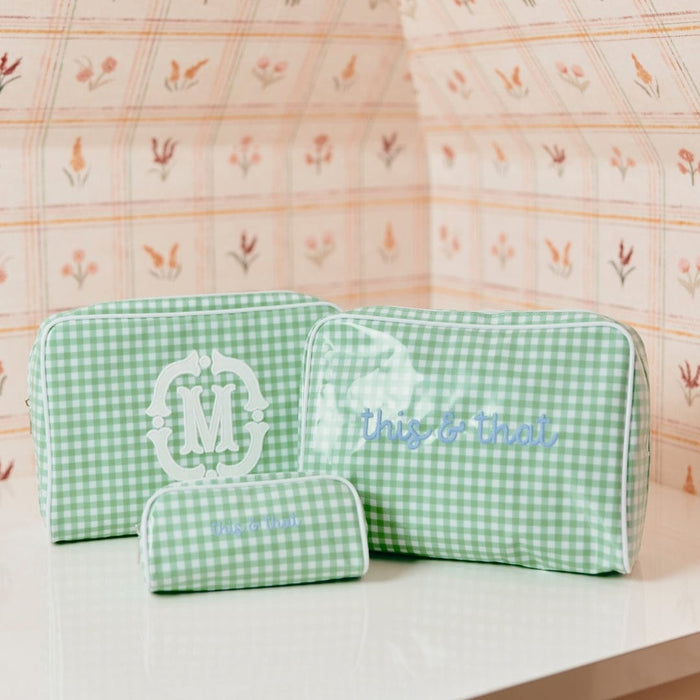 Patterned Toiletry Bag Trio (3 pieces)