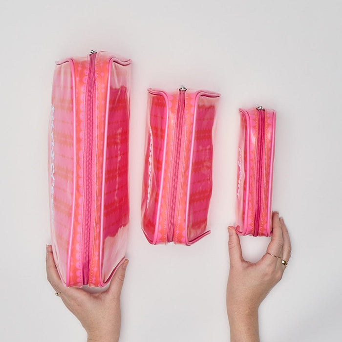 Patterned Toiletry Bag Trio (3 pieces)