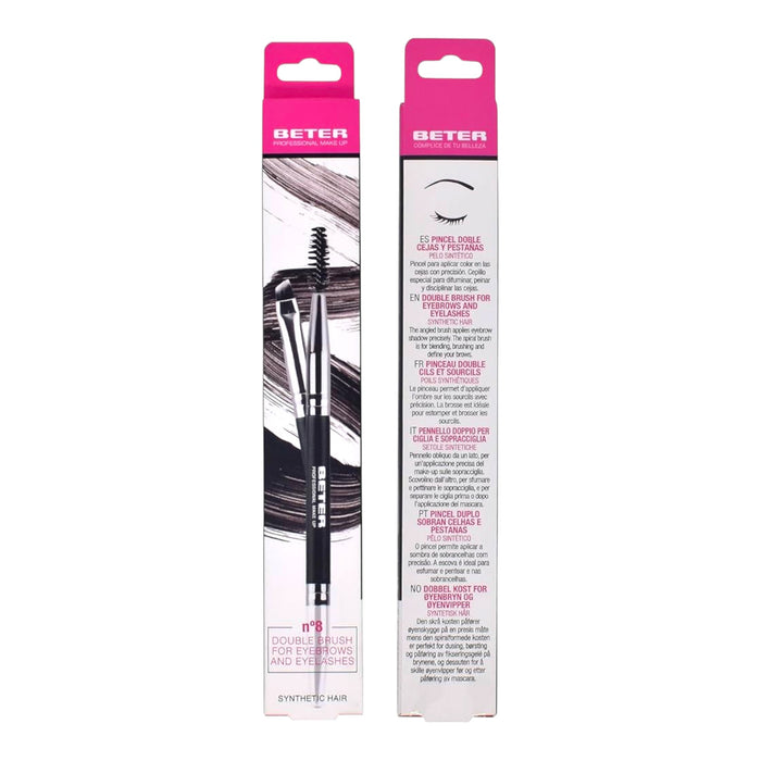 Pincel Doble Beter Cejas Y Pestañas Pelo Sintético #8