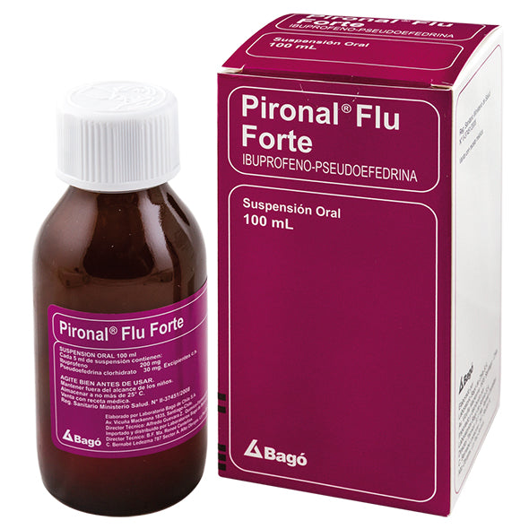 Pironal Flu Forte Suspensión Ibuprofeno Y Pseudoefedrina X 100Ml