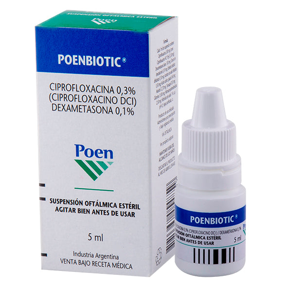 Poenbiotic Colirio X 5Ml Ciprofloxacin Dexametason