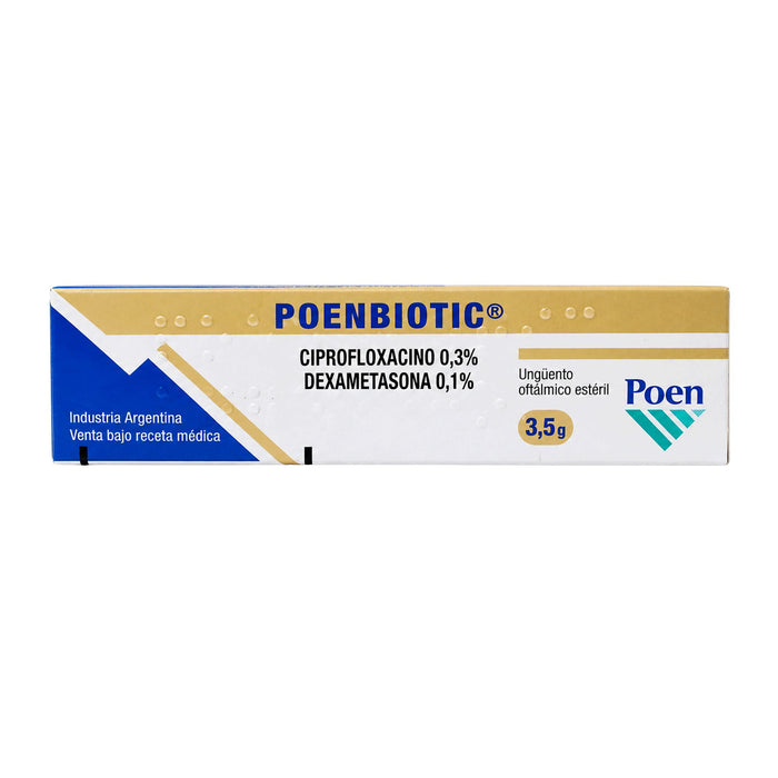 Poenbiotic Ungüento Oftálmico Ciprofloxacino Y Dexametasona X 3.5G
