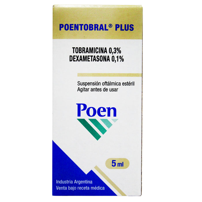 Poentobral Plus Colirio X 5Ml Tobramicina Dexameta