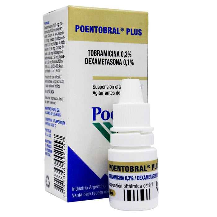 Poentobral Plus Colirio X 5Ml Tobramicina Dexameta