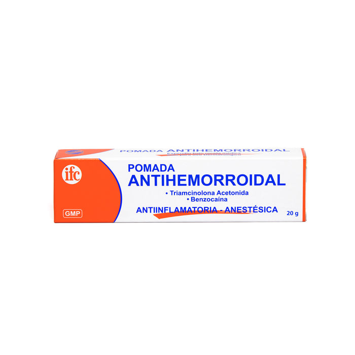 Pomada Antihemorroidal Benzocaina 0.02 Y Triamcinolona Acetonida 0.001 X 20G
