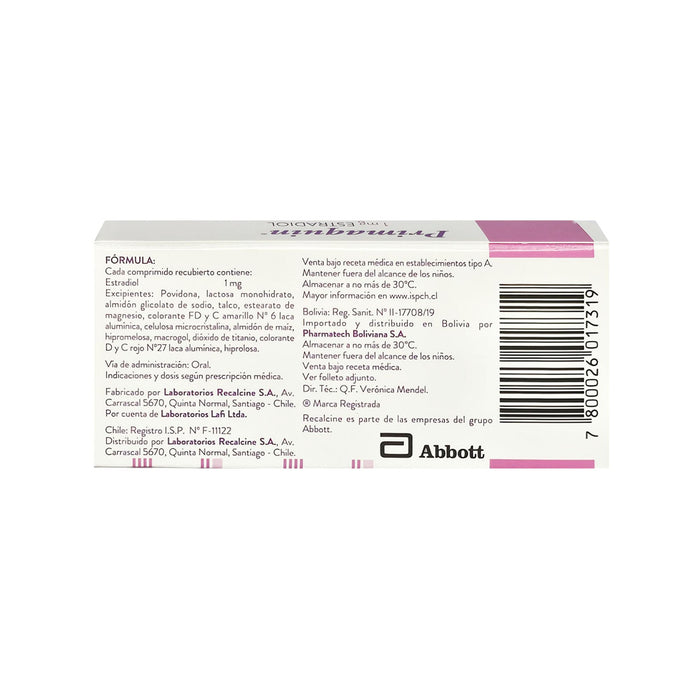 Primaquin Estradiol 1Mg X Caja