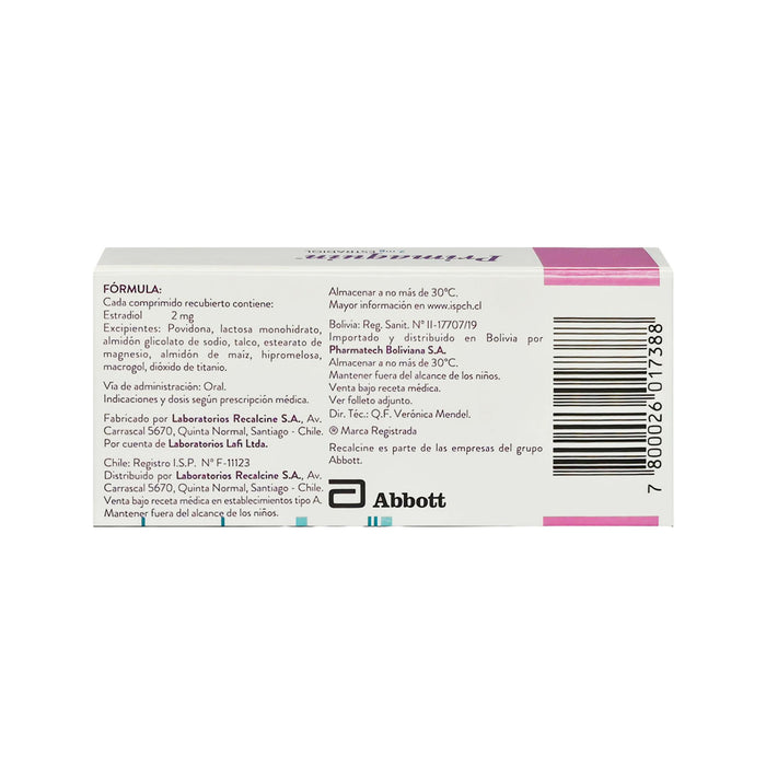 Primaquin Estradiol 2Mg X Caja