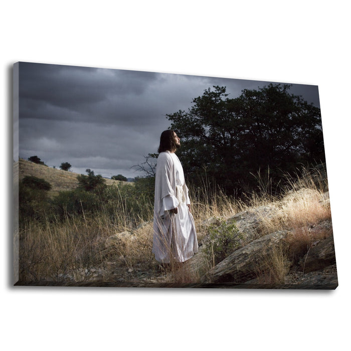 Jesus Christ 'Progression' to Gethsemane. Modern Christian art work on canvas by Reflections of Christ.