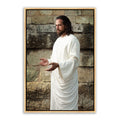 Jesus Christ 'Prophet' teacher. Realistic Christian art work on canvas with gold frame by Reflections of Christ.