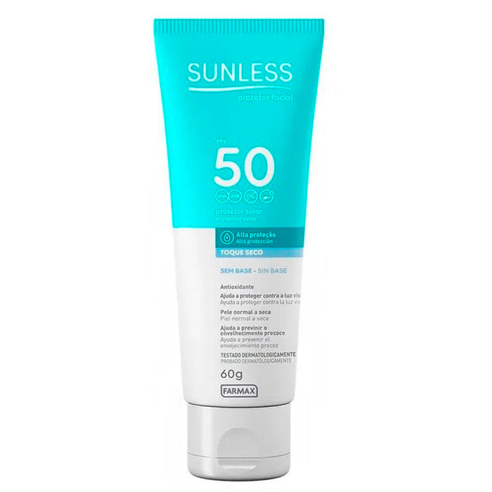 Protección Solar Farmax Sunless Fps50 Facial Seco X 60G