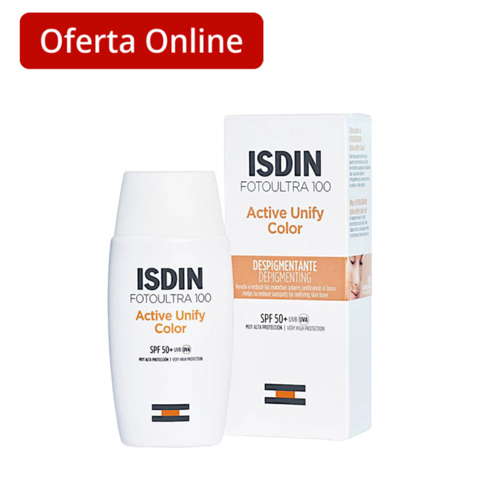 Protector Solar Isdin Fotoultra 100 Active Unify Color Spf 50+ X 50Ml