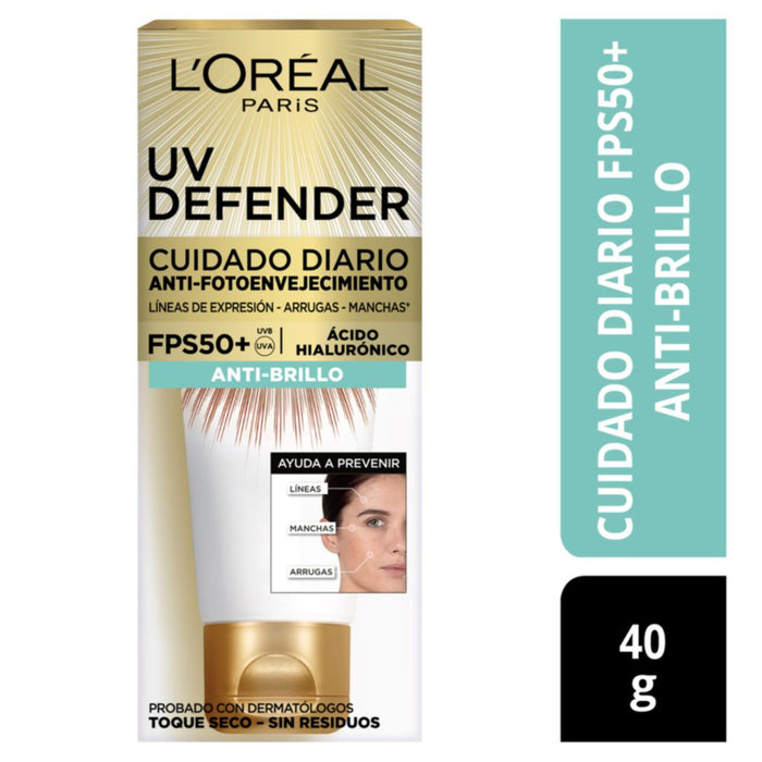 Protector Solar L'oréal Uv Defender - Toque Seco X 40G
